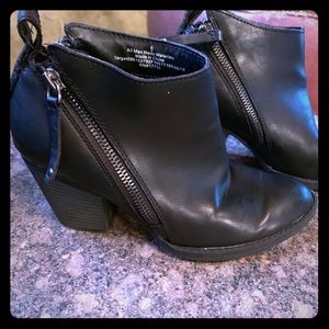 Black ankle boots